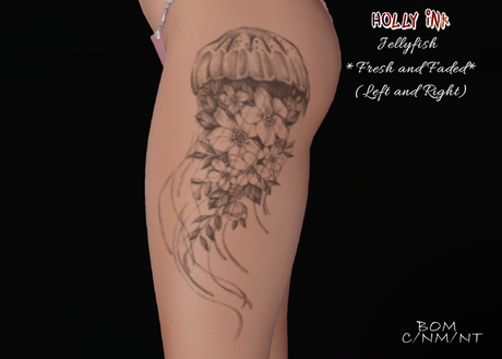 Second Life Marketplace - Holly Ink - Jellyfish - BOM tattoo